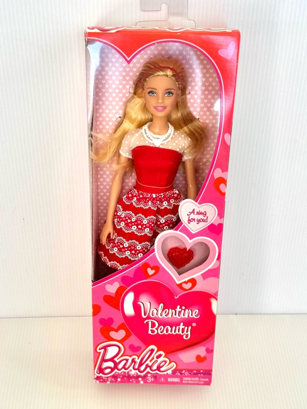 🩷NIB. Barbie Valentine Beauty Doll - Red, White & Pink Outfit